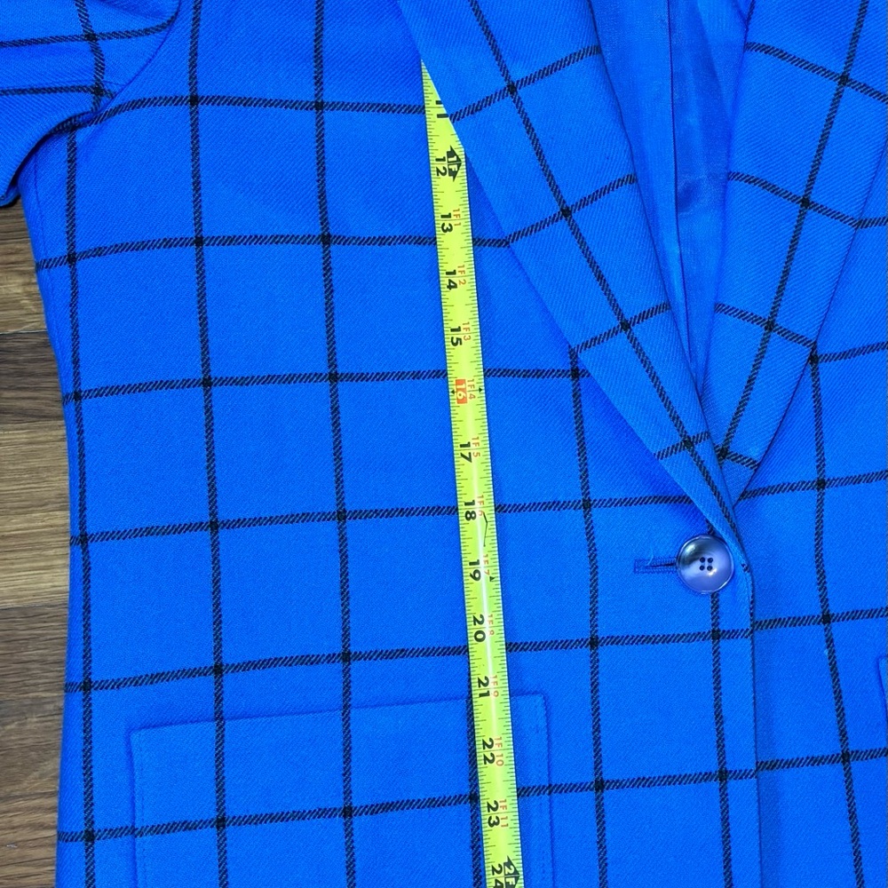 Pendleton Blue Windowpane Blazer Jacket - Picture 6 of 13
